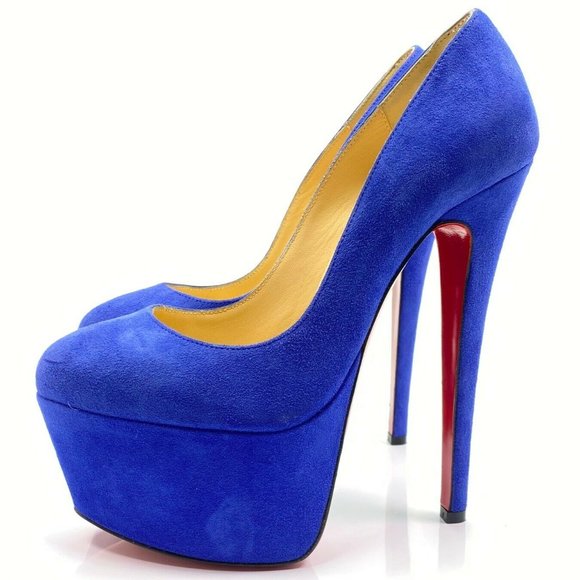 louboutin blue heels